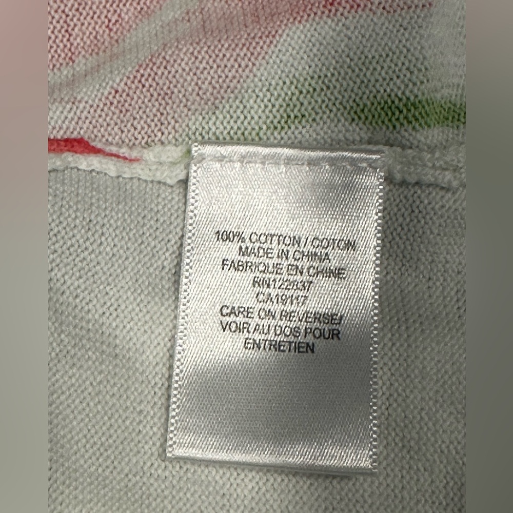 Vibrant Multicolored Button Up 100% Cotton Cardig… - image 7